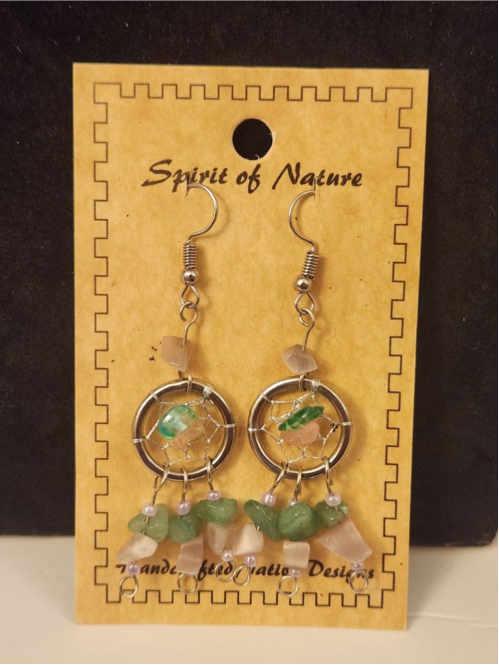 Spirit of Nature Dreamcatcher dangle Earrings